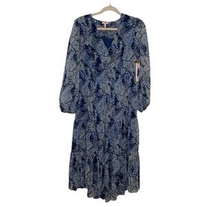 Joie Parisian blue paisley abstract‎ printed maxi dress. Size M